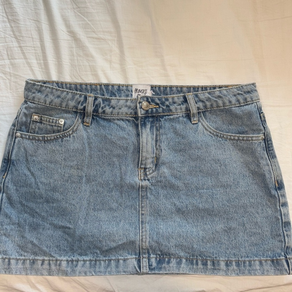 Princess polly denim mini skirt - size 8